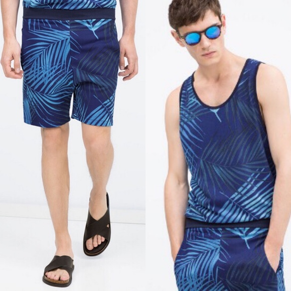Zara Other - ZARA Men's Printed Bermuda Shorts